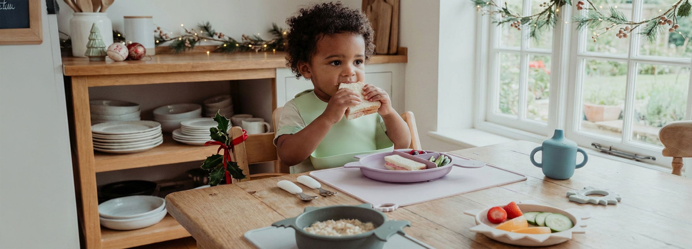Making Christmas dinner manageable with Pickle & Bear toddlers’ tableware