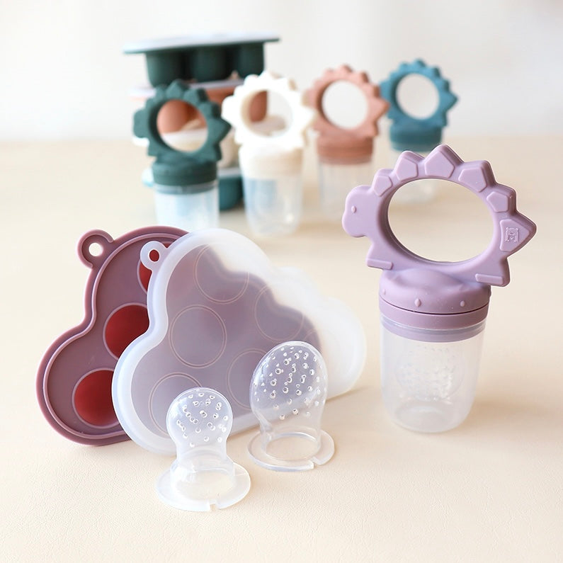 Dinosaur Fruit Feeder with Ice Tray