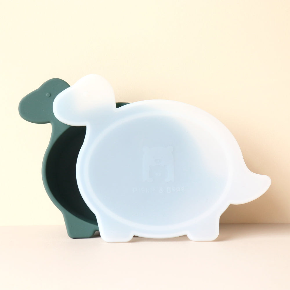Baby Diplodocus Dino Bowl with Lid Forest Green