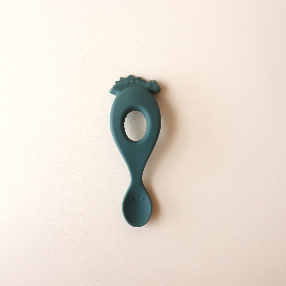 Childrens Dinosaur Spoon Forest Green