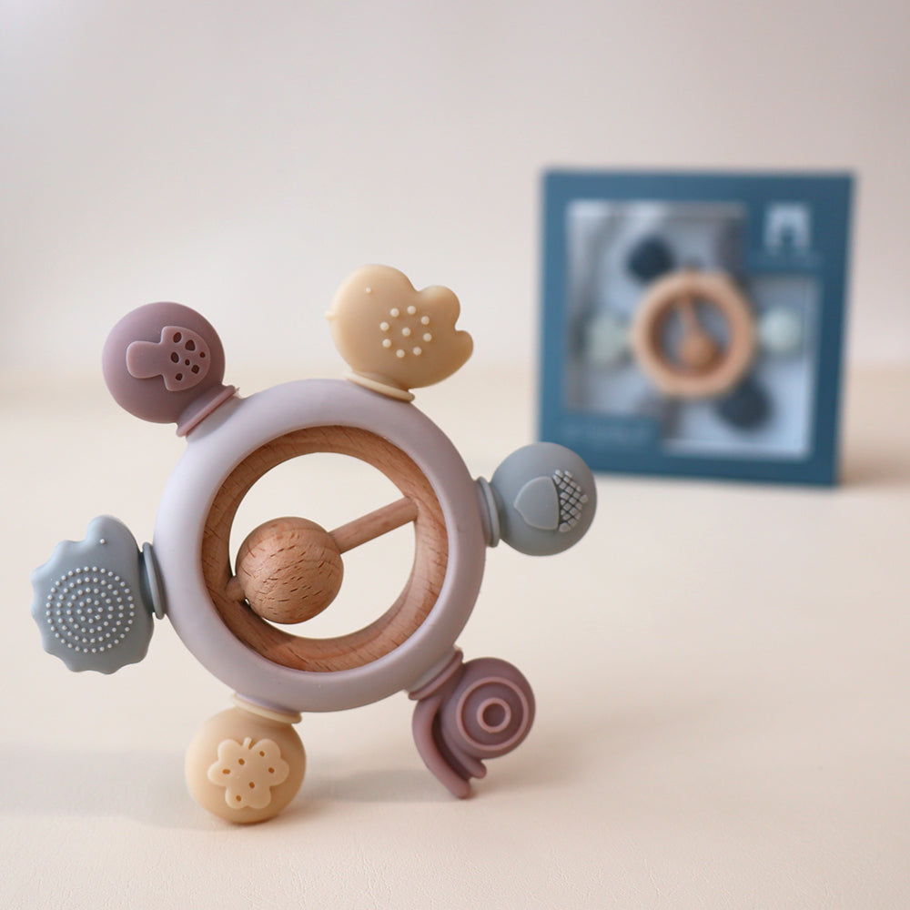 Mordedores con sonajero Woodland