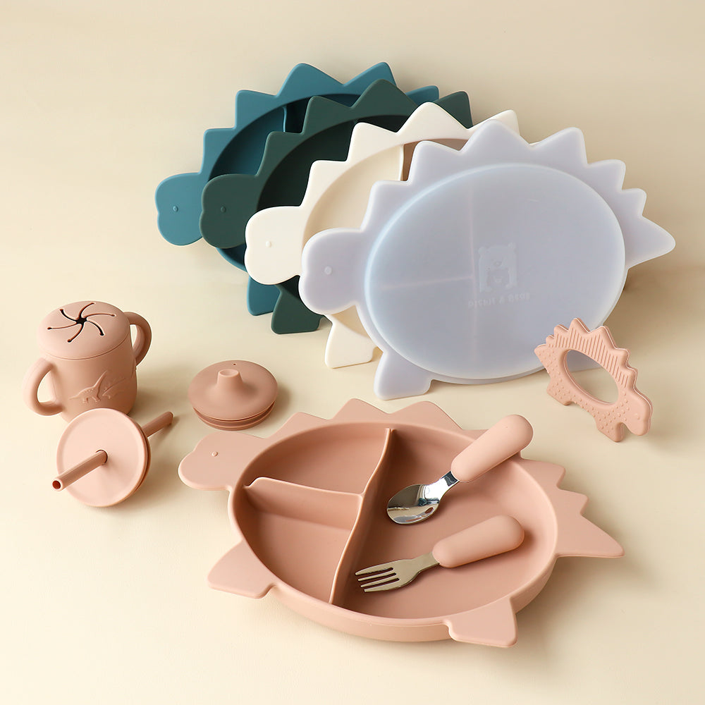 Placa de sección de dinosaurio Stegosaurus con tapa