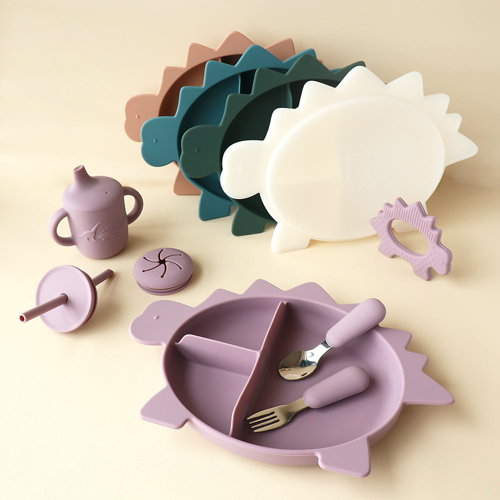 Placa de sección de dinosaurio Stegosaurus con tapa