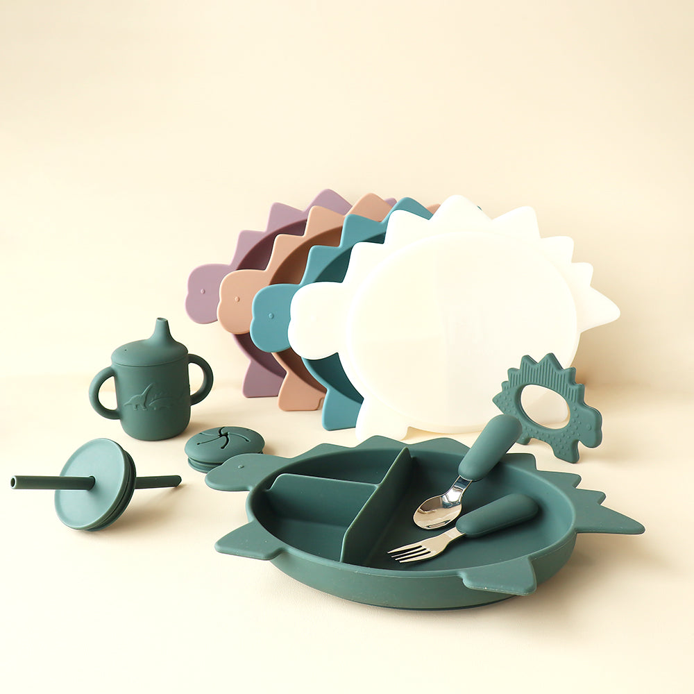 Placa de sección de dinosaurio Stegosaurus con tapa