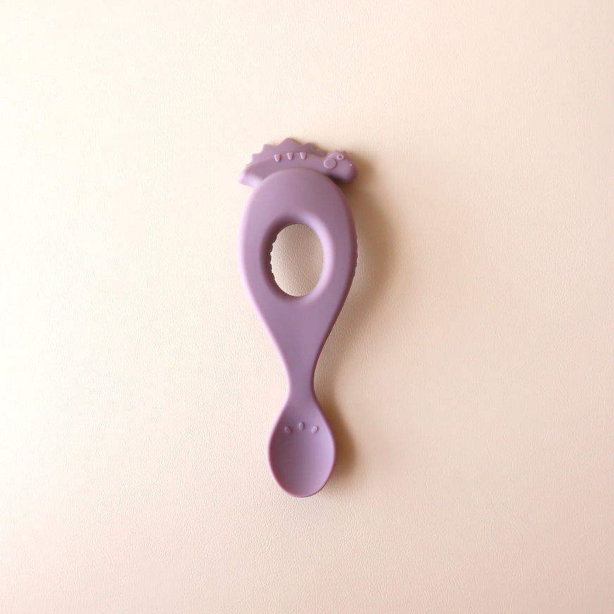 Infant Dinosaur Spoon Hushed Plumb