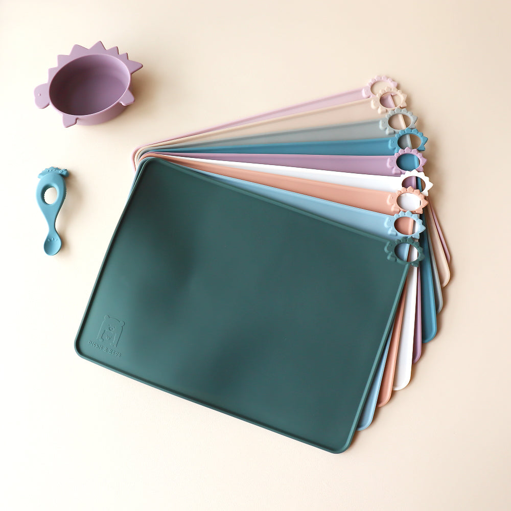 Kids Dinosaur Placemat Dinosaur Anti Spill Forset Green