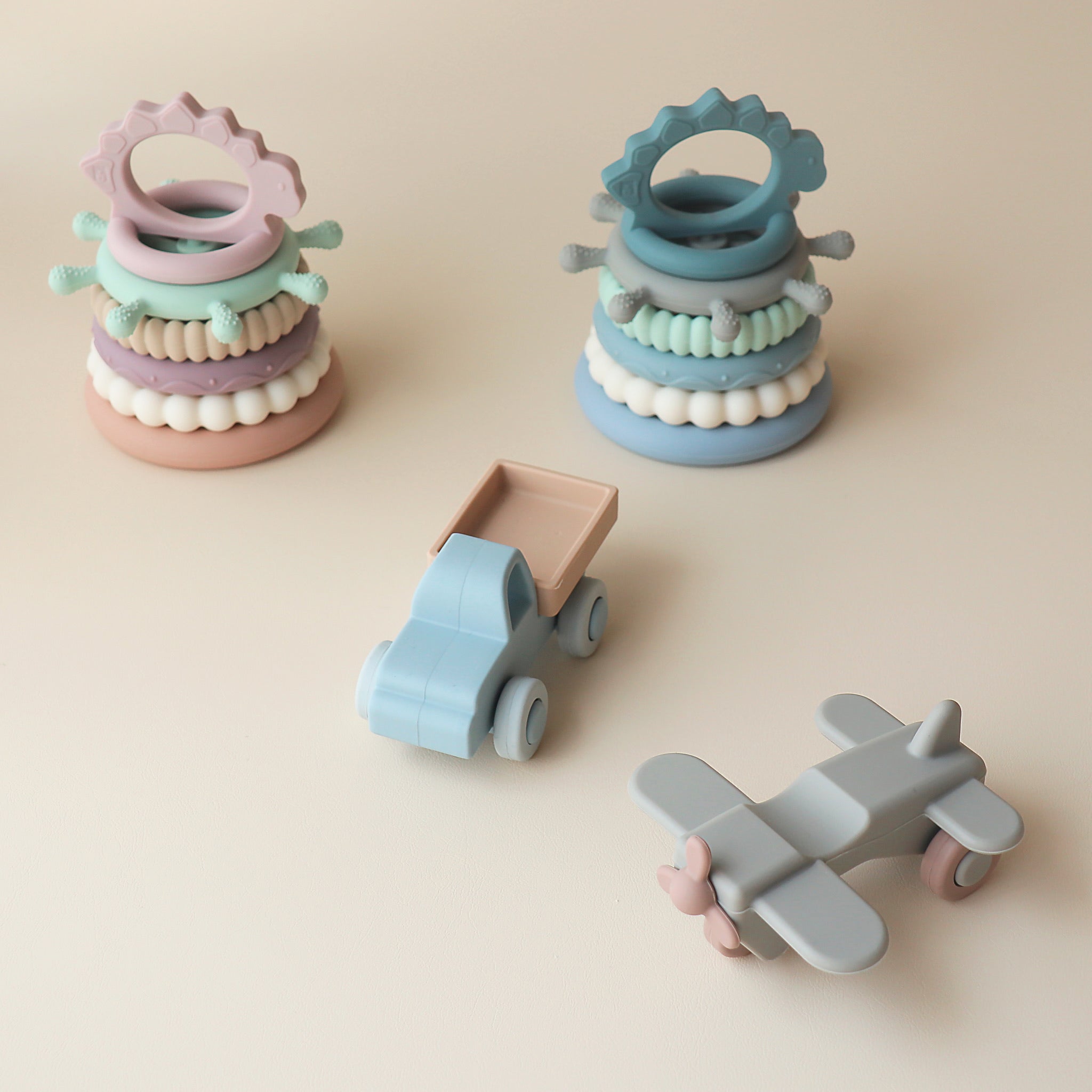 Pickle and Bear Stacking Toy and Vehicles