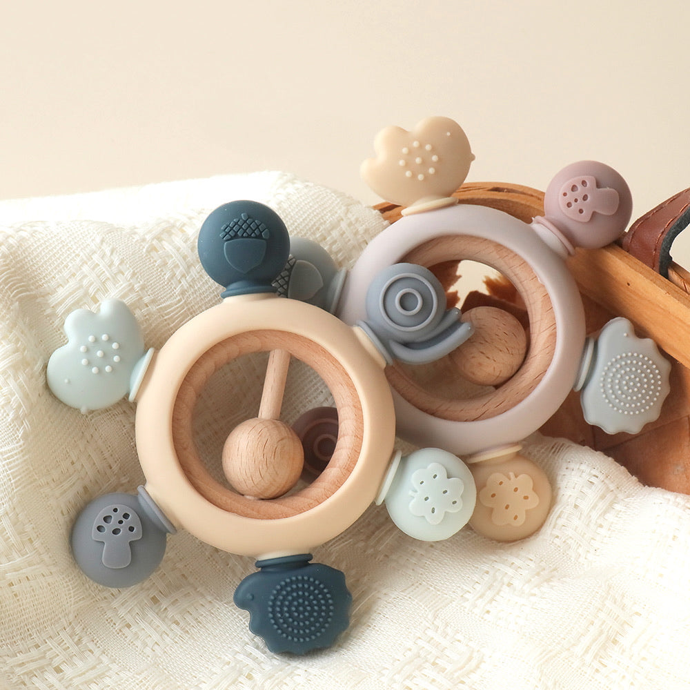 Pickle and Bear Teething Rattles toy