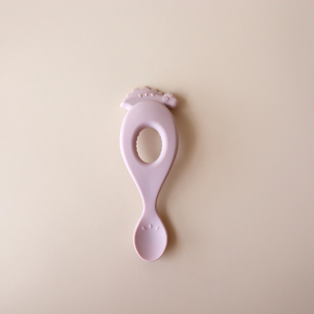 Toddler Dinosaur Spoon Lilac Whisper