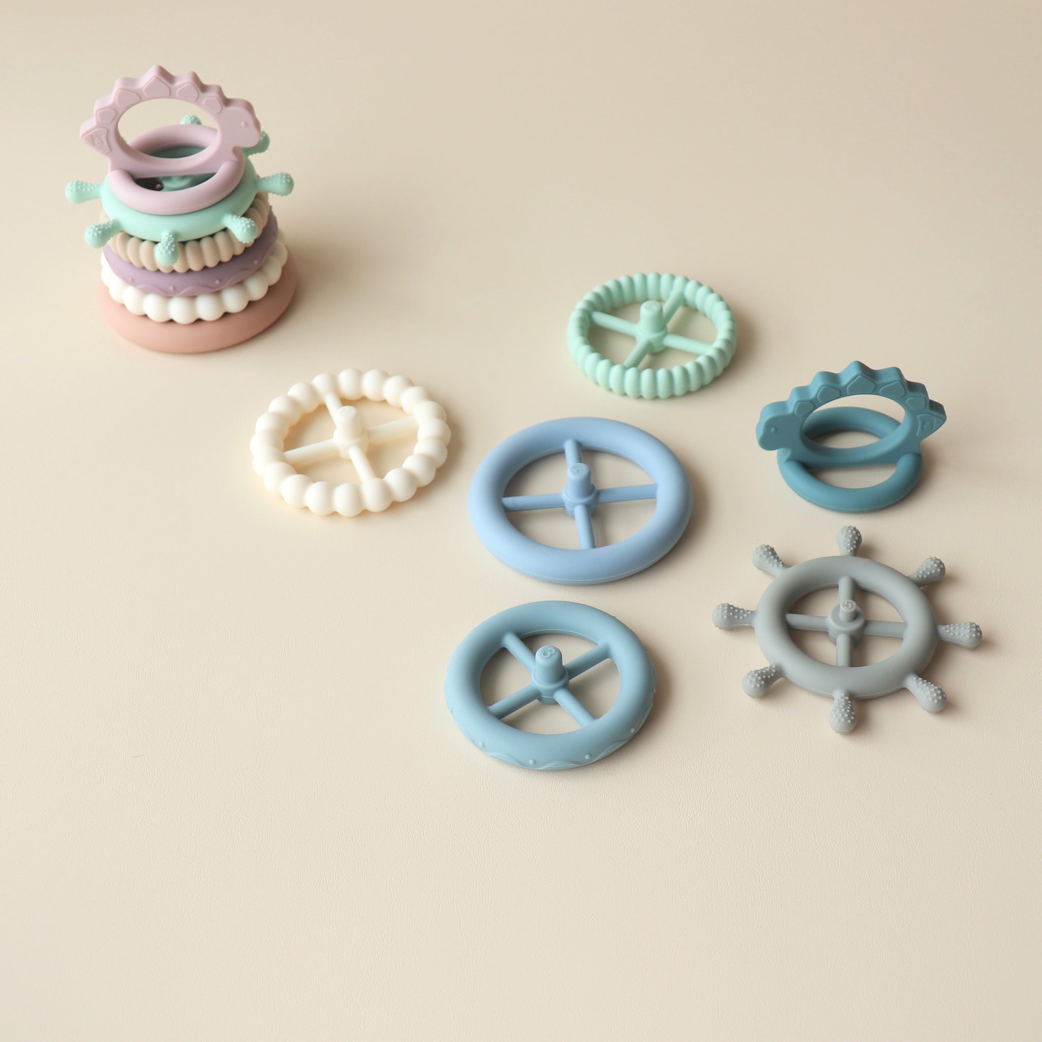 baby pickle and bear dino stacking toy