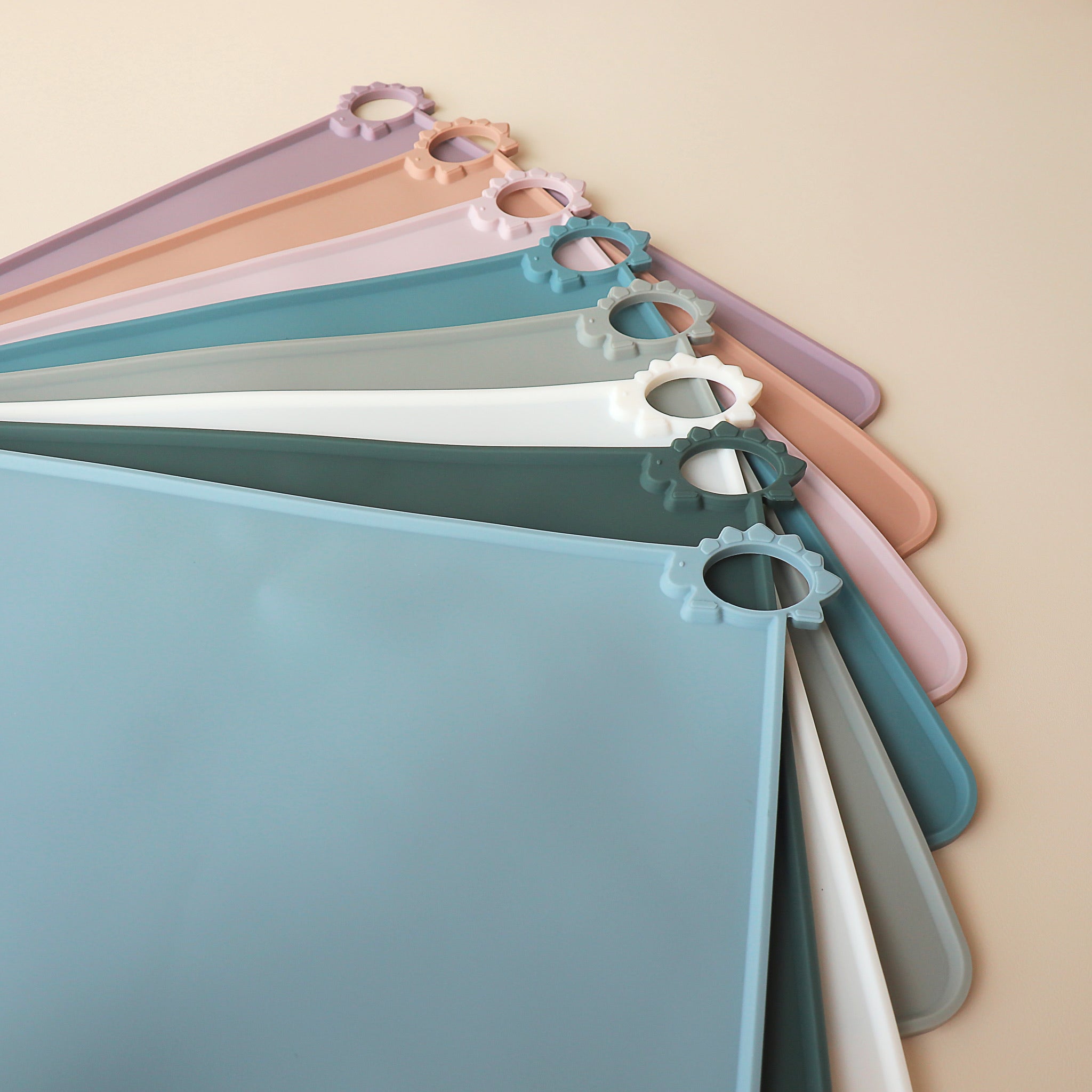 pickle and bear placemats with raised dinosaur