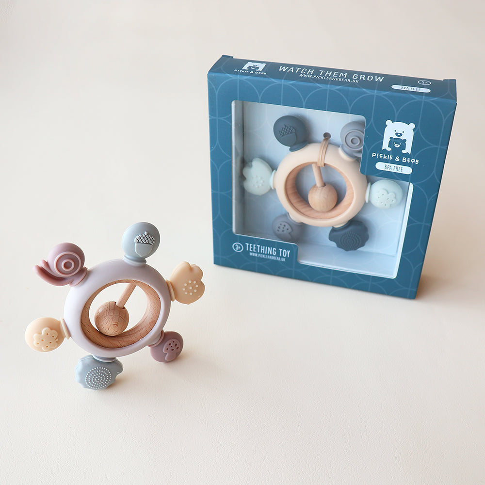 Mordedores con sonajero Woodland