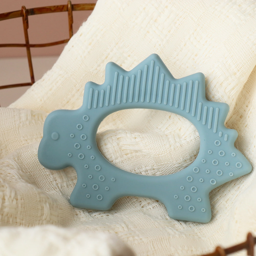 Babies Dinosaur Teething Toy blue mist
