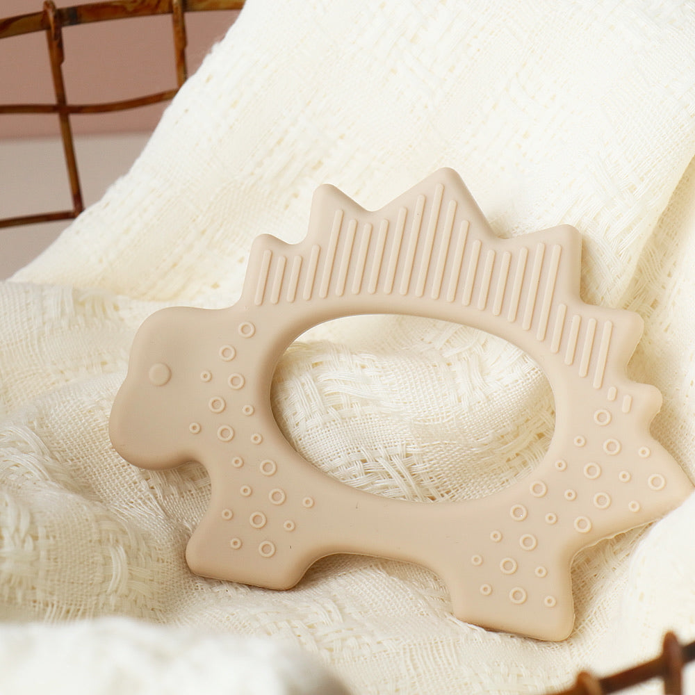 Babies Dinosaur Teething Toy oatmeal mist