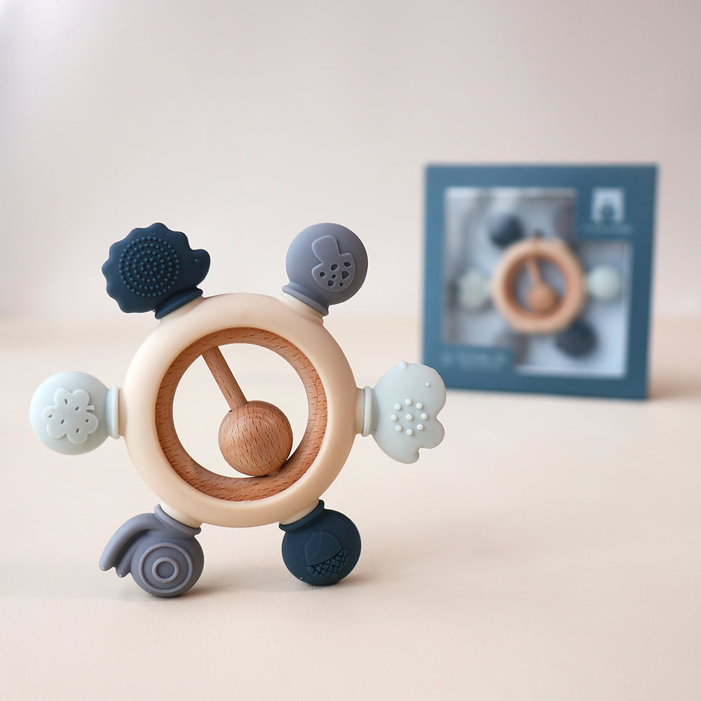 Mordedores con sonajero Woodland