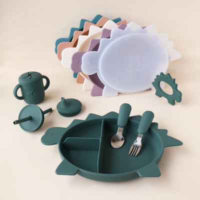 Stegosaurus Dino Section Plate with Lid