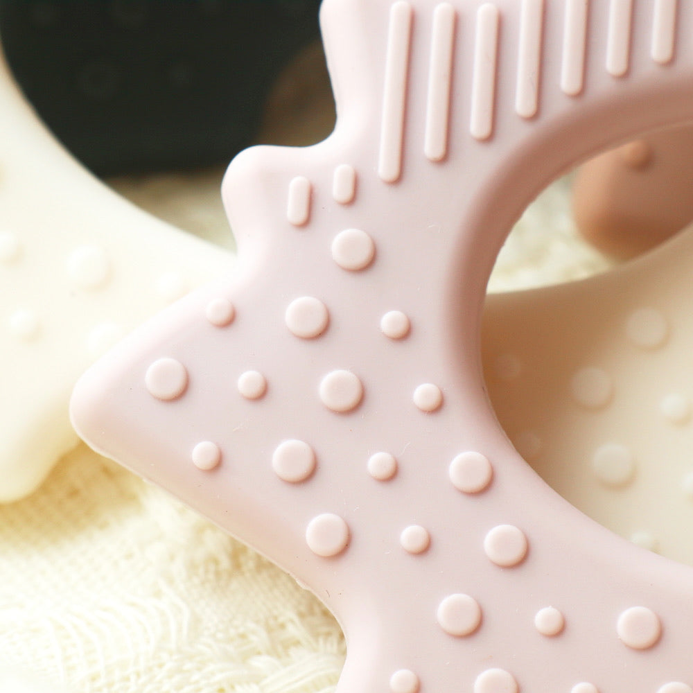 Pickle and Bear Dino Teething Toy close