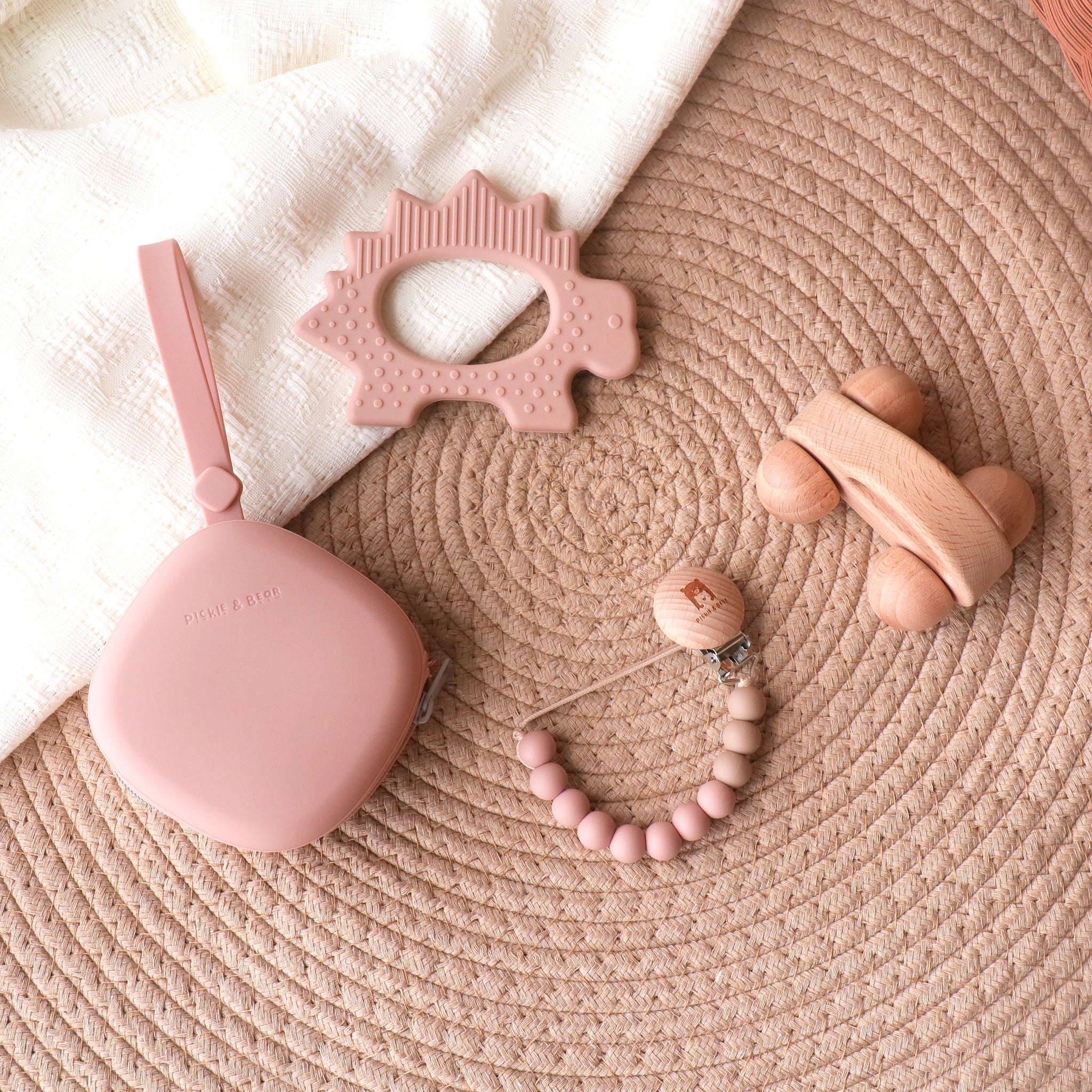 Pickle and Bear Travel Set rose dust