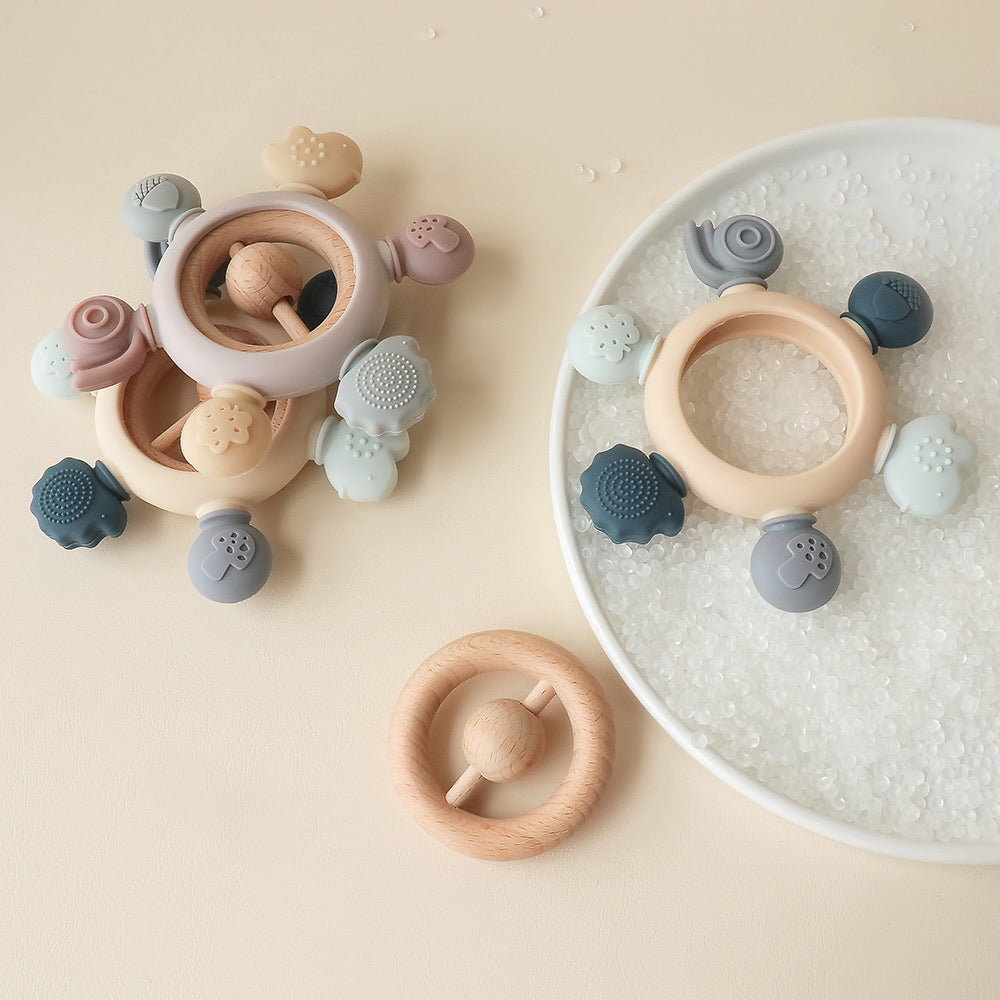 Pickle and Bear Woodland Teething Rattles toy